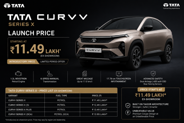 tata curvv series x launch price